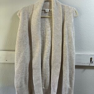 GAP Women's Cream Cardigan Vest